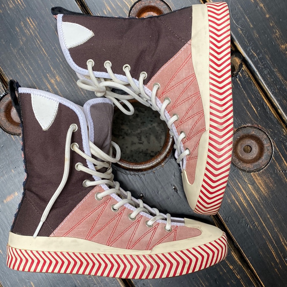 ACNE STUDIOS *RARE* COLOUR BLOCKED HIGH-TOP SNEAKERS - Picture 6 of 17
